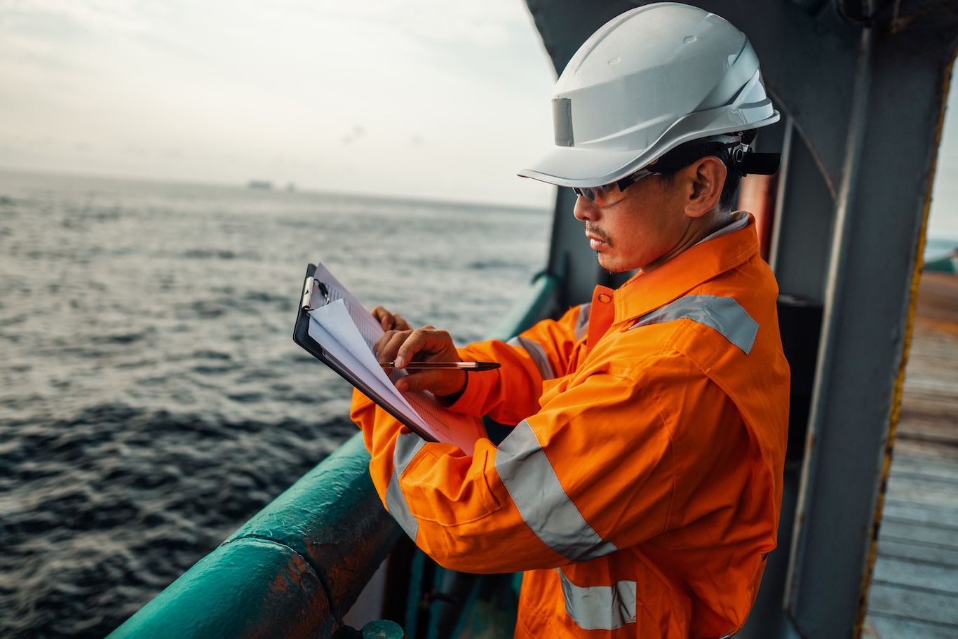 Photo of ship inspector